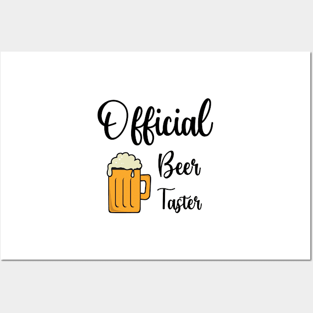 Official Beer Taster Wall Art by PinkPandaPress